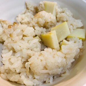 シンプルなたけのこご飯